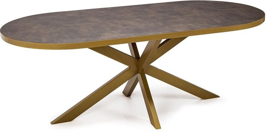 Stalux Eettafel Tafel Noud Stijlvol Design Duurzaam Materiaal Gemakkelijk Onderhoud Bruin 180 cm