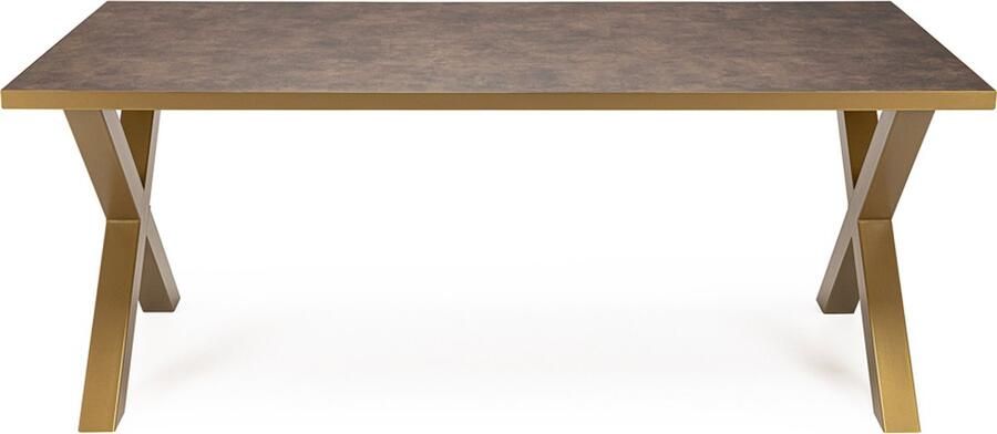 Stalux Eettafel Tafel Roos Stijlvol Design Duurzaam Materiaal Gemakkelijk Onderhoud Bruin 180 cm