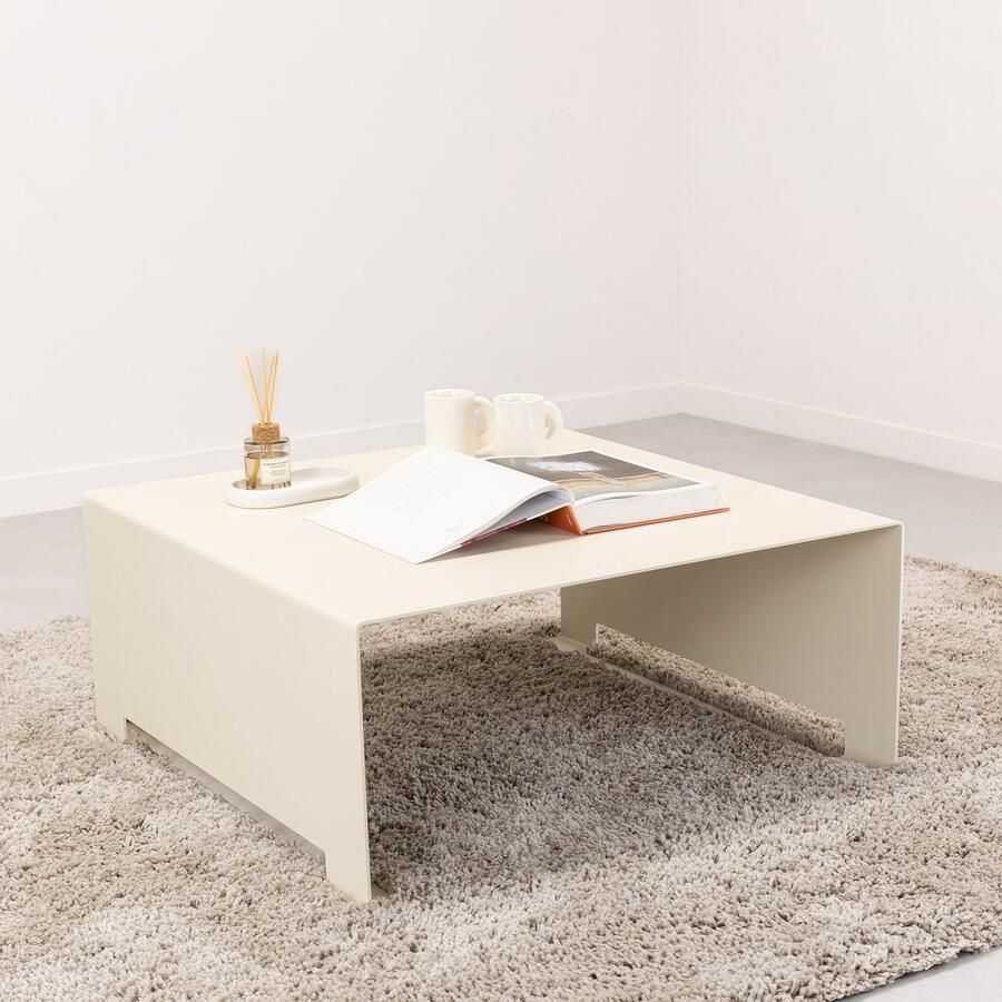 STALUX Salontafel Tomas 80 x 80cm beige Vierkant