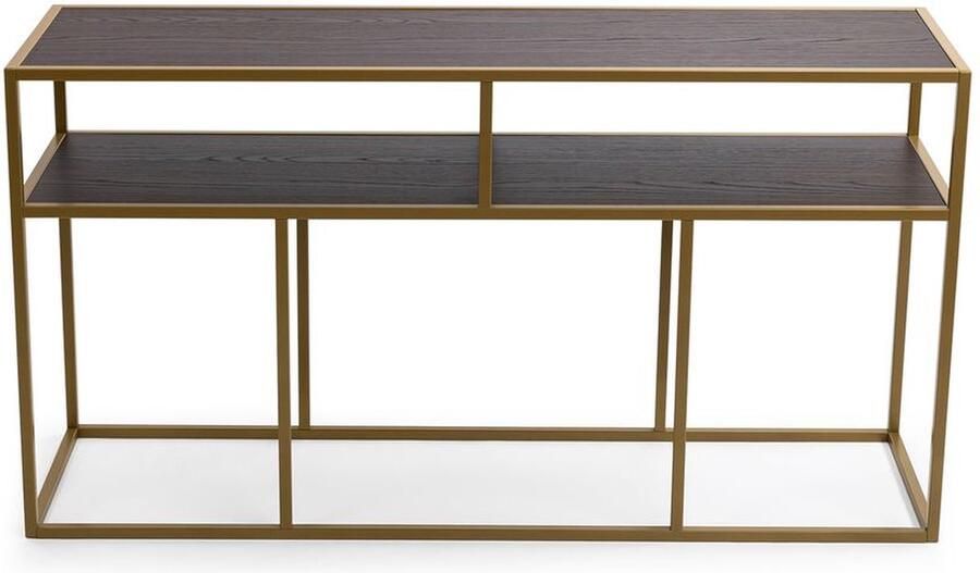 Stalux Side-table Bijzettafel Teun Uniek Design Duurzaam Materiaal Eenvoudige Montage Bruin Hout 150 cm