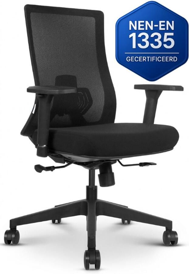 Stane Ergonomische Bureaustoel Office Chair Bureaustoelen voor Volwassenen Gamestoel Gamingsstoel NEN-EN1335 Gecertificeerd - Foto 2
