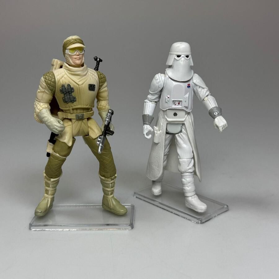 Star Stands Display stands voor moderne Star Wars figuren 2 inch 5.08 cm voetjes vitrine display transparant rechthoekig standaard voor presentatie verzamelobjecten modern action figure accessoires 20 stuks
