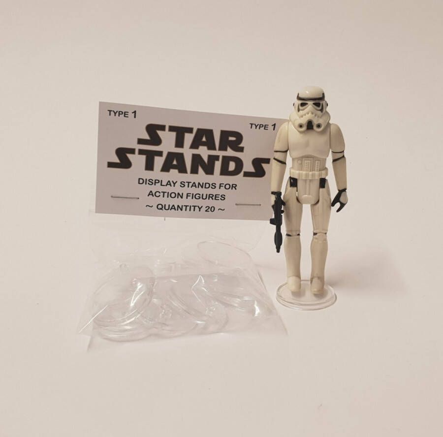 Star Stands : Vintage Star Wars 1 inch display stands voetjes 20 stuks Vitrine display stands