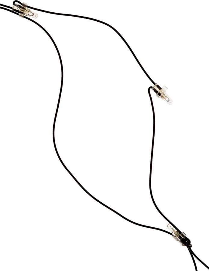 Star Trading LED lichtnet 2x2 m voor verlichtingssysteem 24 van net lichtketting zwart voor buiten 140 gekleurde LED's IP44