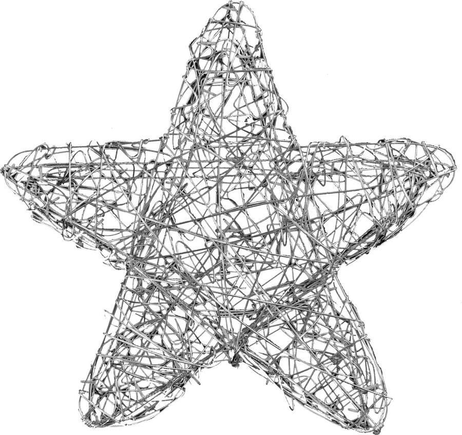 Star Trading LED buitenlamp ster 'Ole' handgemaakt zilver Ø 63cm