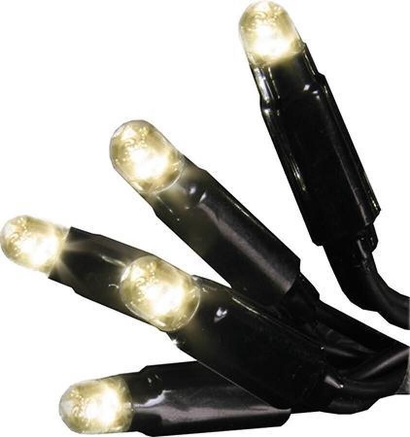 Star Trading LED-lichtgordijn 1x2 m voor verlichtingssysteem 24 van lichtketting zwart voor buiten 98 LED's warm wit IP44