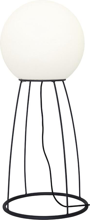 Star Trading vloerlamp Mallorca vloerlamp E27 decoratie zwart wit buiten IP65 95 cm