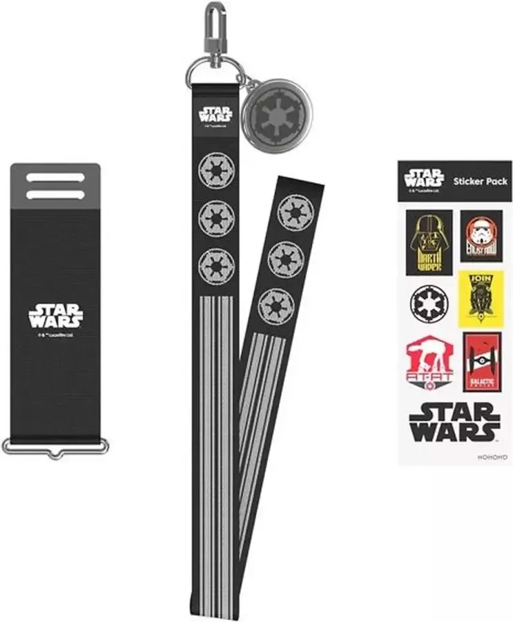 Star Wars Strap met Stickers voor Silicone Cover met Strap Zwart