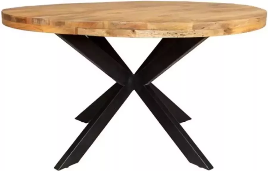 Starfun Eetkamertafel denver rond mangohout 76(h) x ø120 cm10 cm