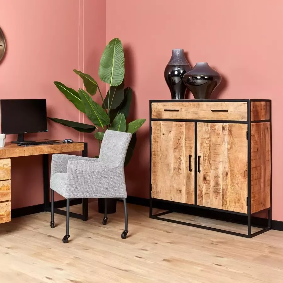 Starfun Kabinet naturel denver mangohout 100 x 100 x 115(h) cm