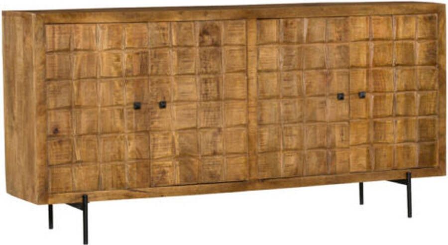 Dressoir Brandy Mangohout Industrieel 160cm Blackfriday deal! - Foto 2