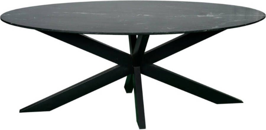 Starfurn Eetkamertafel Lynn Ovaal Zwart marmer 200