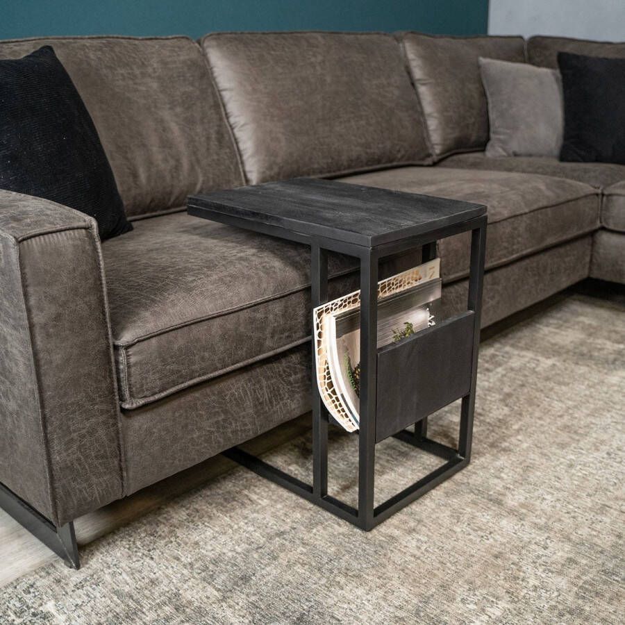 Starfurn Laptoptafel Yara Zwart Mangohout