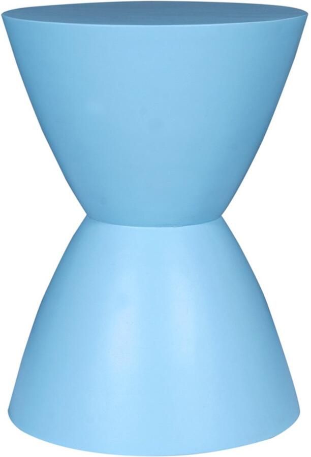 Starfurn Bijzettafel Abbey Rond Blauw Hout 33x33x45cm