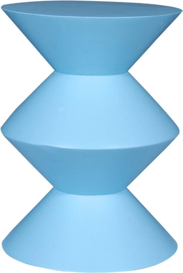 Starfurn Bijzettafel Abel Rond Blauw Hout 33x33x45cm - Foto 2