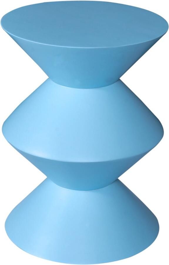 Starfurn Bijzettafel Abel Rond Blauw Hout 33x33x45cm