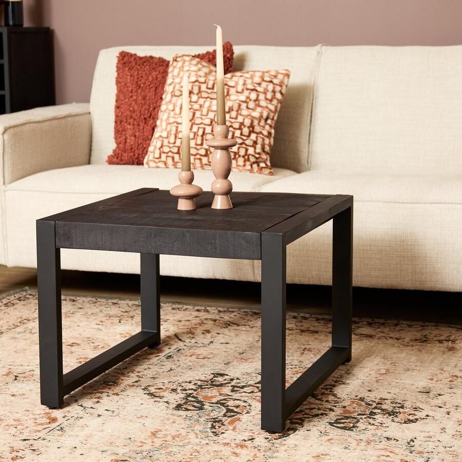 Starfurn Bijzettafel Boaz Black 60 cm