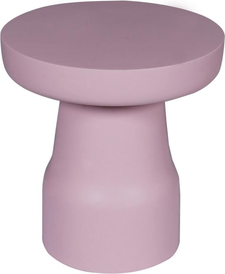 Starfurn Bijzettafel Drum Rond Roze Hout 40x40x42cm