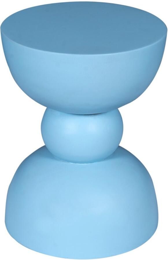 Starfurn Bijzettafel Jon Rond Blauw Hout 30x30x40cm