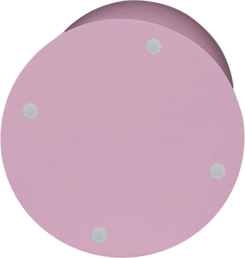 Starfurn Bijzettafel Jon Rond Roze Hout 30x30x40cm