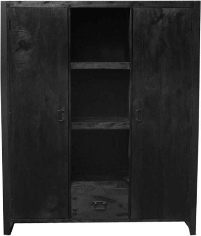 Starfurn Boekenkast Boaz Black | 2 deuren 1 lade STF-832 - Foto 2