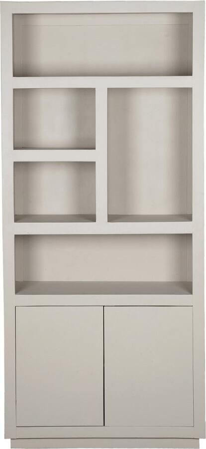 Starfurn Boekenkast Brussel 5 vakken 2 deuren Mangohout| Duurzaam vakkenkast - Foto 2