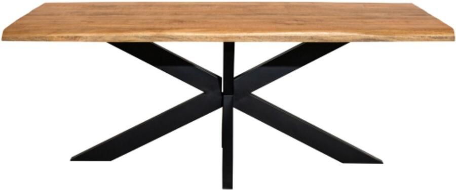 Starfurn Eettafel Denver Rechthoek Naturel Hout 200x100x76cm