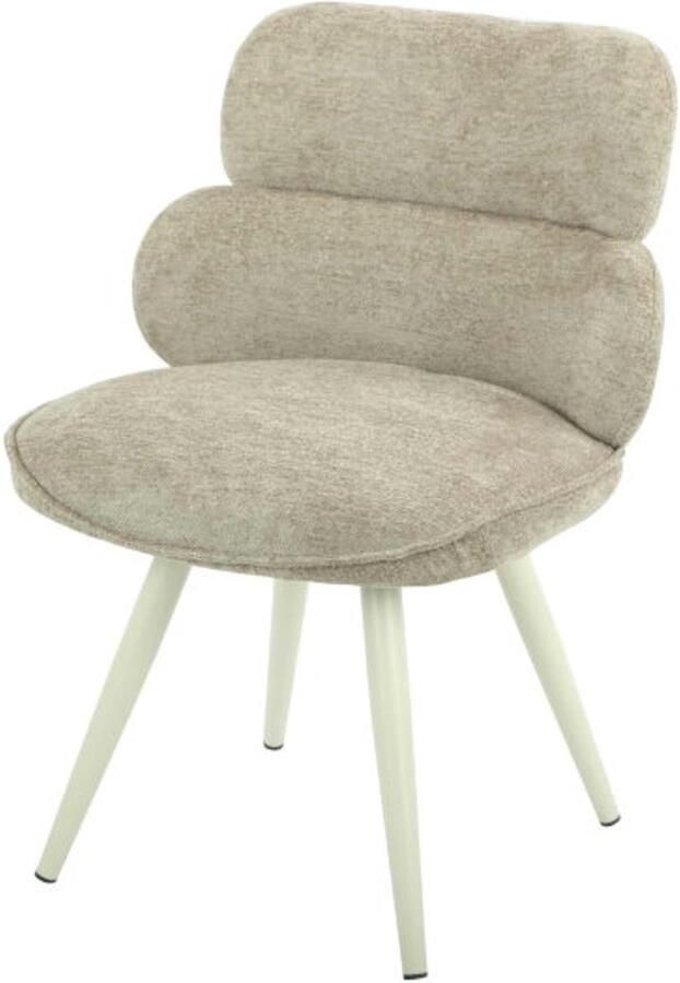 Starfurn Eetkamerstoel Abby Taupe Stof Set van 2