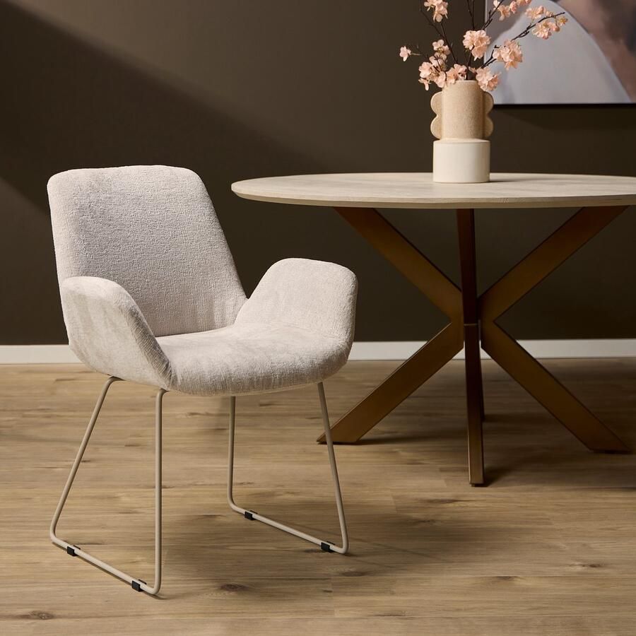 Starfurn Eetkamerstoel Evan Sand Set van 2