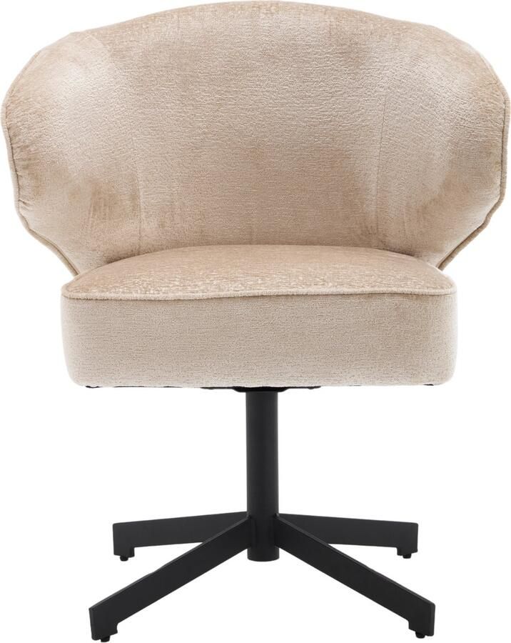 Starfurn Eetkamerstoel Persie Beige Zwart Draaibaar - Foto 3