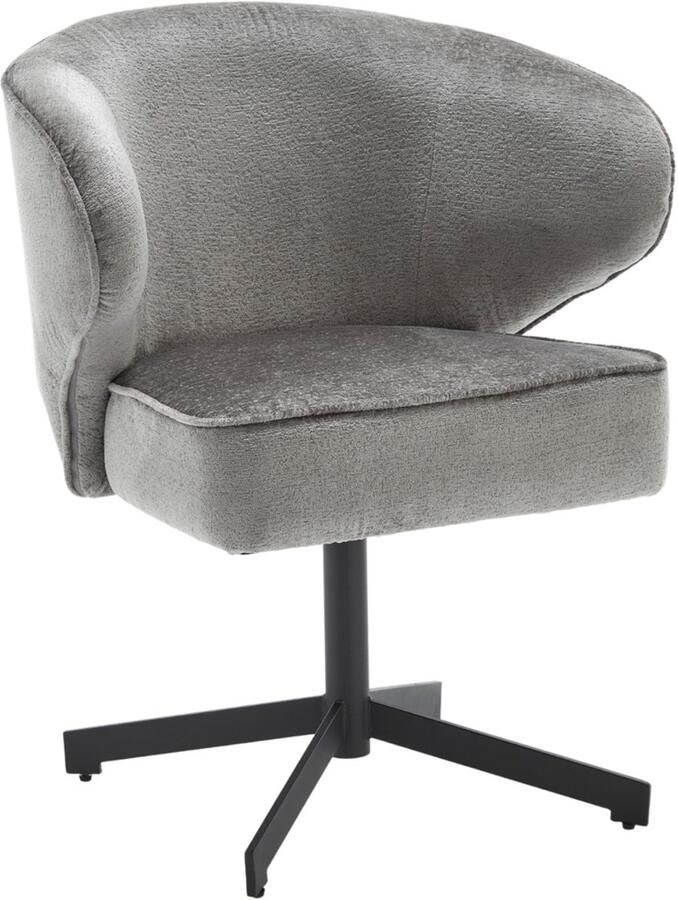 Starfurn Eetkamerstoel Persie Grijs Zwart Draaibaar
