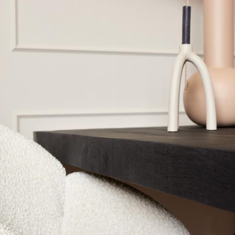 Starfurn Eettafel Boaz Rechthoek Zwart Hout 220x90x76cm - Foto 2