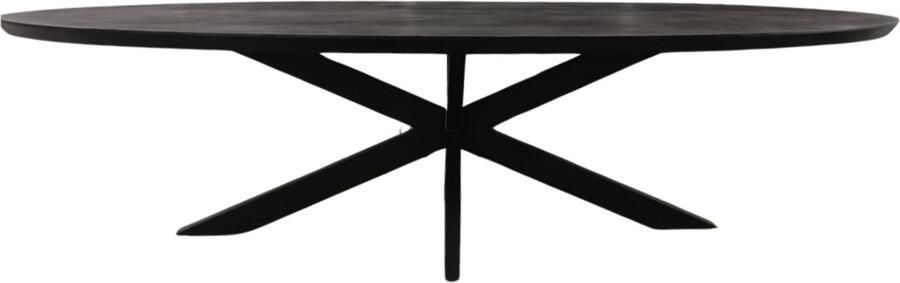 Starfurn Eettafel Brandy Black 300 cm Ovaal