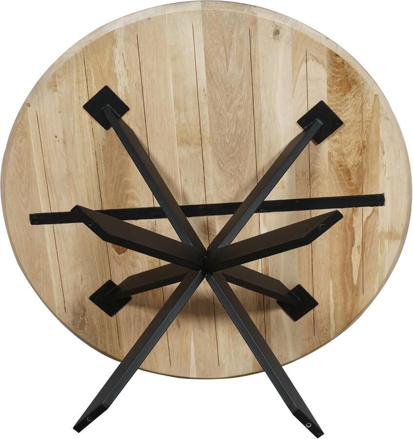 Starfurn Eiken eettafel Ferris Rond 110 cm Naturel - Foto 2