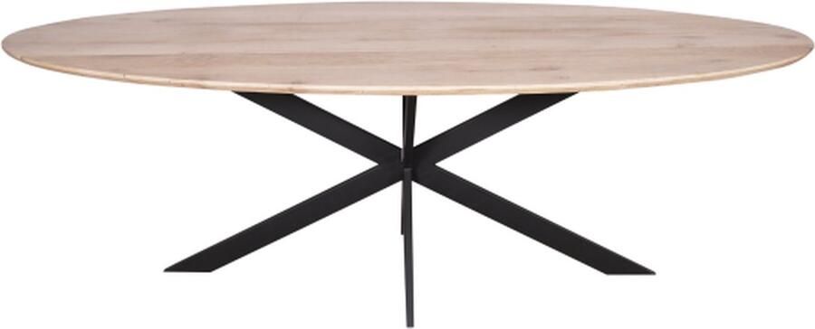 Starfurn Eettafel Ferris Ovaal Naturel Eikenhout 240x110x76cm