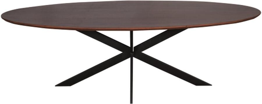 Meubelplaats Eiken eettafel Ferris Ovaal 240 cm Walnoot