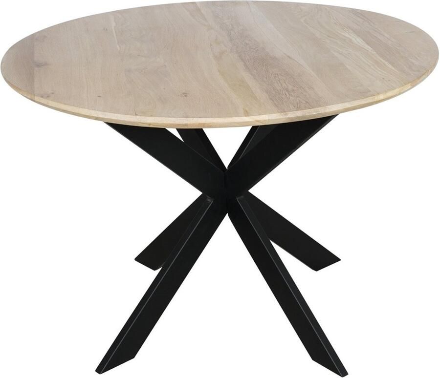 Starfurn Eettafel Ferris Rond Naturel Eikenhout 110x110x76cm - Foto 2