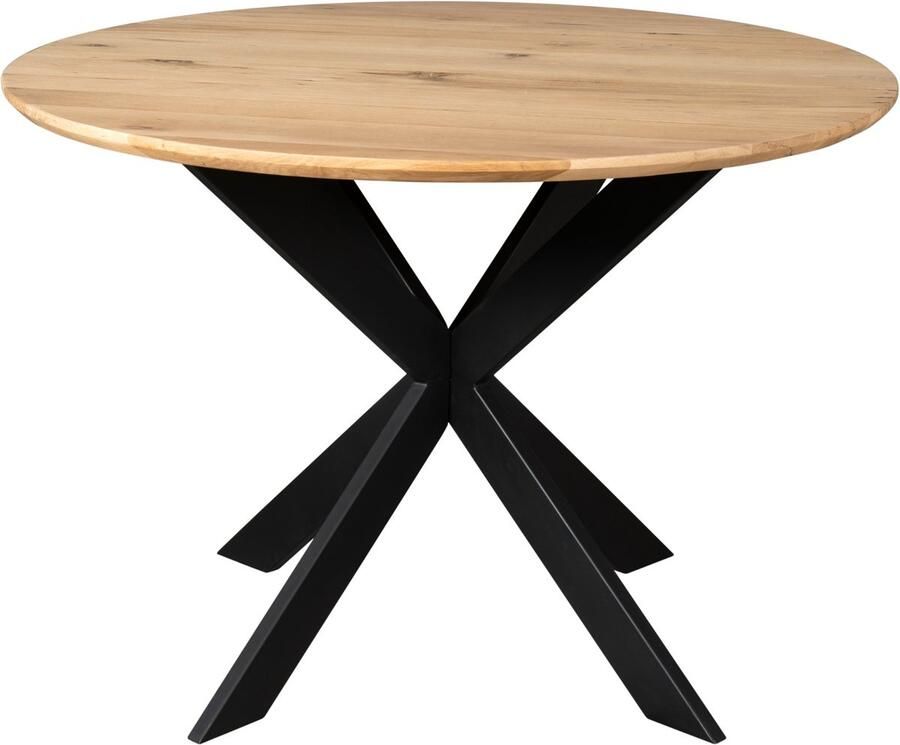 Starfurn Eettafel Ferris Rond Naturel Eikenhout 110x110x76cm