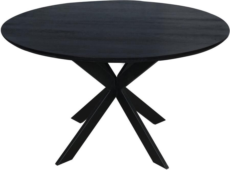 Starfurn Eettafel Ferris Rond Zwart Eikenhout 130x130x76cm - Foto 2