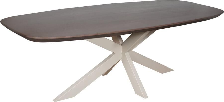 Starfurn Eettafel Madison Deens Ovaal Walnoot Beige- 280x100x76cm