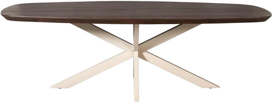 Starfurn Eettafel Madison Brown 240 cm Deens Ovaal Poot Sand
