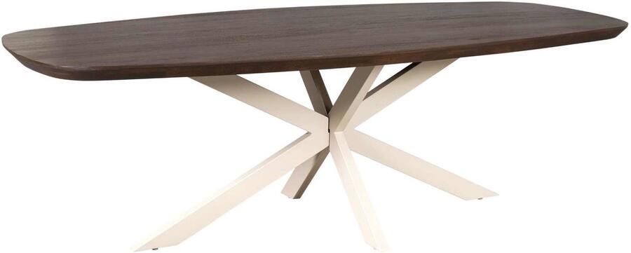 Starfurn Eettafel Madison Deens Ovaal Bruin Hout 200x100x76cm