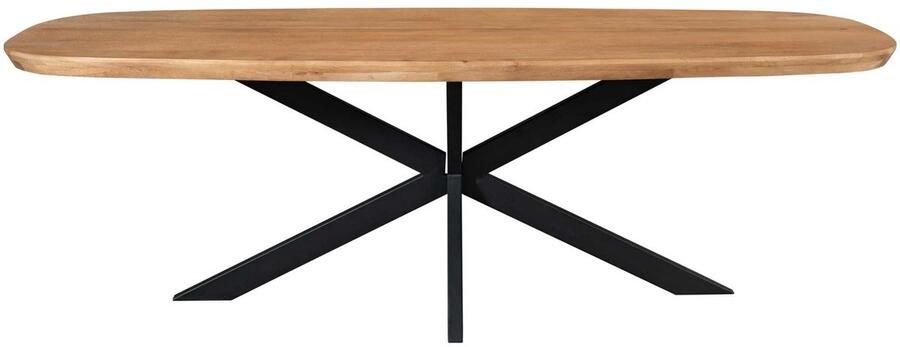 Starfurn Eettafel Madison Deens Ovaal Naturel Hout 280x120x76cm