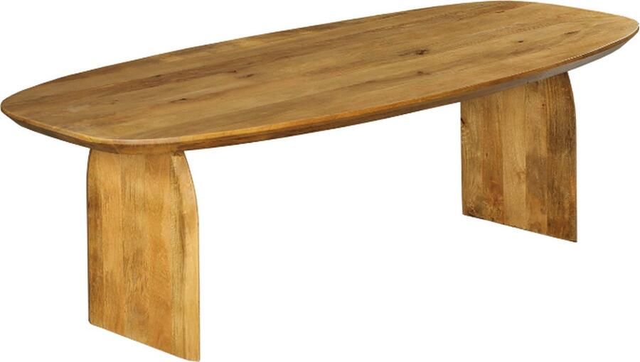 Starfurn Eettafel Tense Deens Ovaal Naturel Hout 240x100x76cm - Foto 2