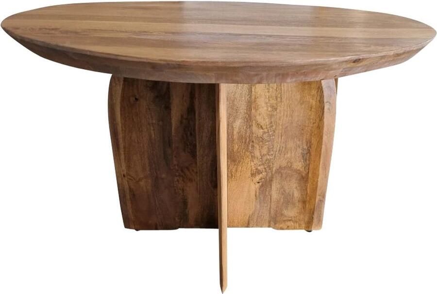 Starfurn Eettafel Tense Rond Naturel Hout 150x150x76cm - Foto 4