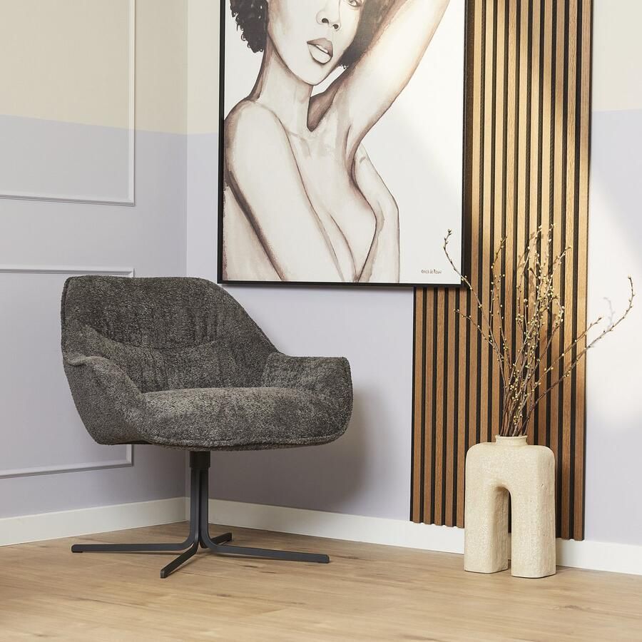 Starfurn Fauteuil Mila Dark Grey