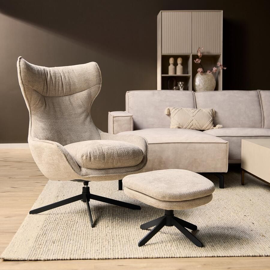 Starfurn Fauteuil Olivia Taupe
