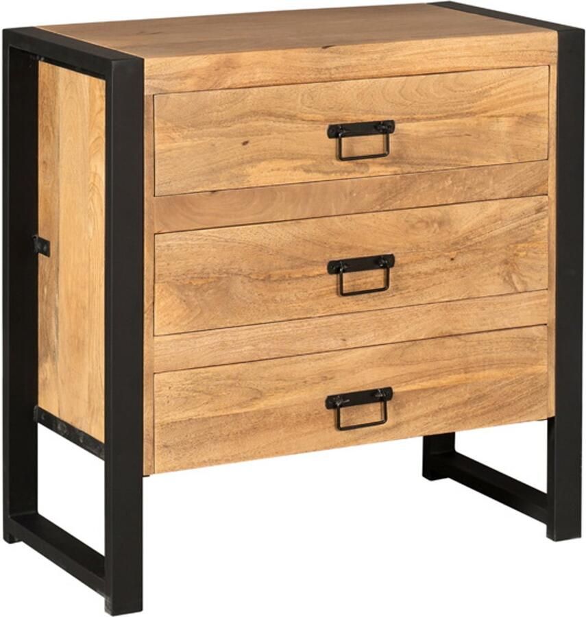 Starfurn Ladekast Boaz Rechthoek Naturel 3-Lades 80x40x80cm