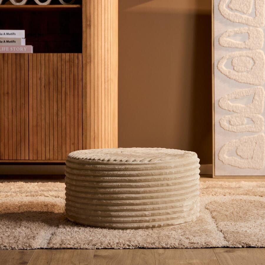 Starfurn My Sofa Hocker Rond 60 cm Tilia 03 Beige