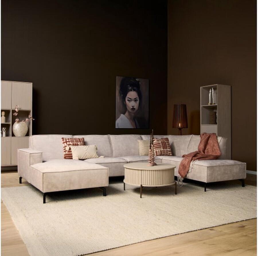 Starfurn MySofa Floris Lounge L + 2 5ZA + DivanR Torre 02 direct leverbaar